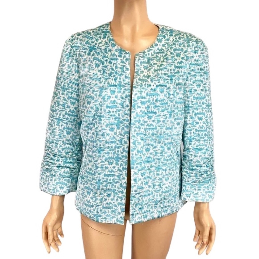 Bob Mackie Open Front Tailored Jacket Size 10 - image 1